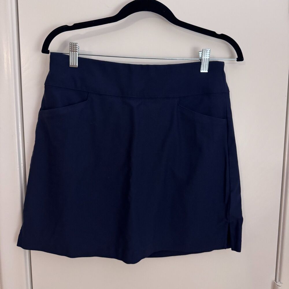 Womens Medium Lady Hagen Pull On Navy Blue Skort Athletic Golf EUC